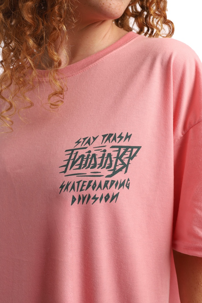 REMERA MANGAS CORTAS OVERSIZE MUJER - TRASHERA